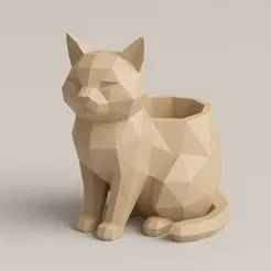Cat Planter 3D Model