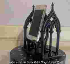 Cathedral-inspired phone holder