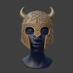 Celtic Horned Helm