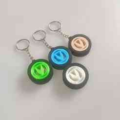 Changan Gyroscope Tire Keychain – Rotating Logo