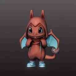 Charmander in Charizard PJs