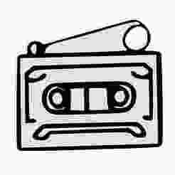 Charming CASsETtE Keychain / EARRING / NECKLACE