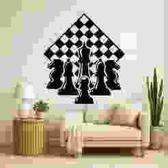 Chess Board - Wall Art Onecolor
