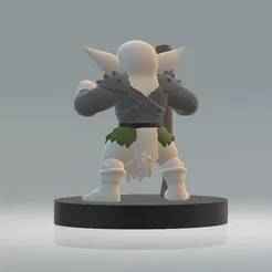 Chibi Goblin fighter 3d printable model