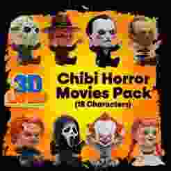 Chibi Horror Movie Icons Pack (18 Characters) - Halloween