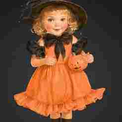 Child Dressed Up Like Witch