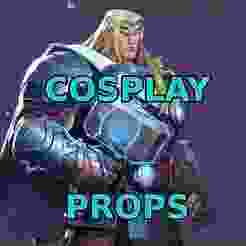 CHris Hemsworth Thor Odinson Thor Herald Of THunder Costume, Marvel Rivals Cosplay Kit for 3d printing, ARmor, weapon, Hammer Mjolnir, kitbash