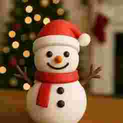 Christmas Snowman 3D