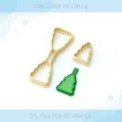 Christmas Tree Keychain Clay Cutter