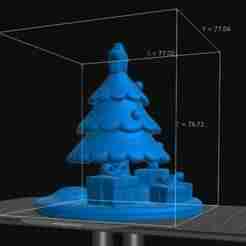 Christmas tree with gifts