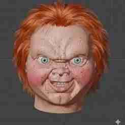 Chucky doll head - stl file number #04