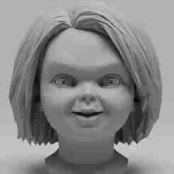 Chucky Head - Low Poly STL FILE