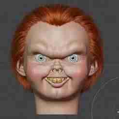 Chucky Head STL FILE for printer 3D - Childs Play