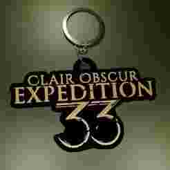 Clair Obscur Key Ring: Expedition 33 - Logo in 2 Colors