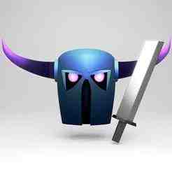 Clash of Clans PEKKA Helmet & Sword – 3D Printable Cosplay Model