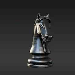 Classic Enchanted Chess Knight Miniature - Durable 3D Printable Charm for Fans