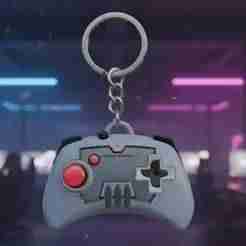 Classic Joystick Keychain - Retro Arcade Controller - Vintage Gaming - Ready to Print