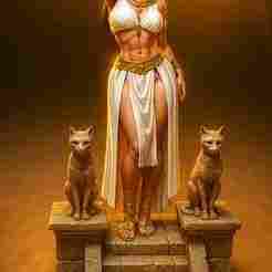 Cleopatra - Archetype of Egyptian Royalty | Exclusive 3D STL Sculpture
