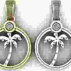 Coconut Tree Gold PendanT