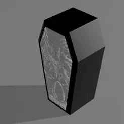 Coffin Lithophane Alien led light box