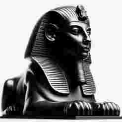 Colossal Statue of Pharaoh 3D Print – Ancient Decorative Showpiece