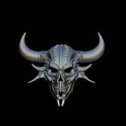 cosplay demon skull mask