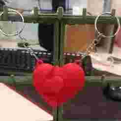 Couple Keychains – Puzzle Heart (His & Hers)
