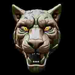 Cracked Earth Panther Pendant