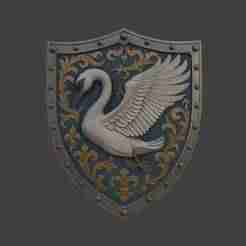 🦢 Crested Swan Shield