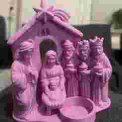 crib with figures
