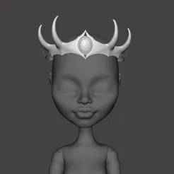 Crown with stone for Monster High doll.