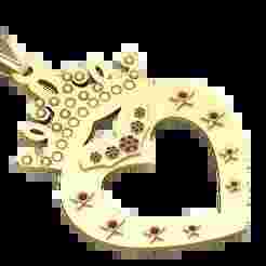 Crowned Heart Royal Pendant