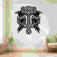 Crows Thor Hammer - Wall Art Onecolor