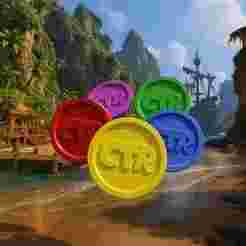 CTR Nitro-Fueled Coin – 3D Printable Game Token