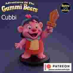 Cubbi Gummi - Gummi Bears 3D figure Retro Infinity style (80mm) : vinyl collectible
