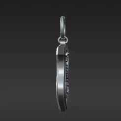Cunning Faction Insignia Key Fob - Mystical Serpent Shield STL File - Fantasy Collectible