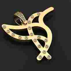 Custom-Designed Gold Pendant