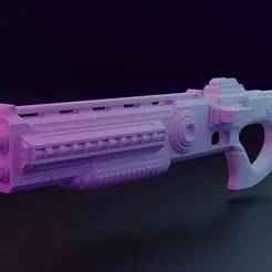 Custom T-3 Reaper Shotgun Blaster Prop STL File (3D Print File)