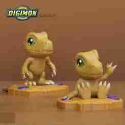 CUTE AGUMON CHIBI- DIGIMON - 2 POSES
