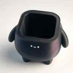 Cute Animal Holder Pot Showpiece – 3D Printed Decorative Model