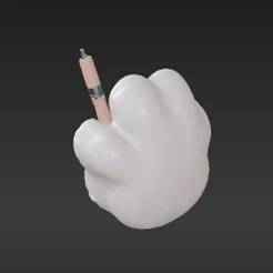 Cute Chubby Paw Pen Holder - Kawaii Desk Organizer