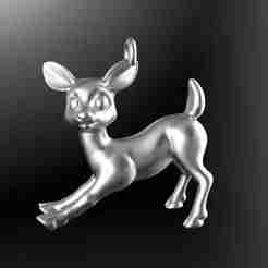 Cute Deer Pendant - 3D Print Model