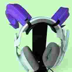 Cute horns headphones tech decor