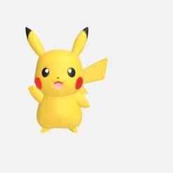 Cute Kawaii Pikachu - 3D Printable Figurine