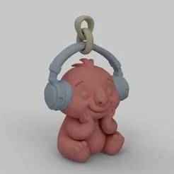 Cute Koala Keychain - 3D Printable Pendant