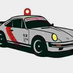 Cyberpunk 2077 Porsche 911 Keychain