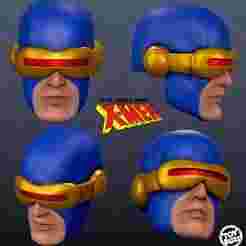 Cyclops custom head (classic) marvel legends