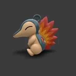 cyndaquil keychain