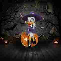 Daisy Duck Witch 3D Model for 3D Printing | Magical Halloween!