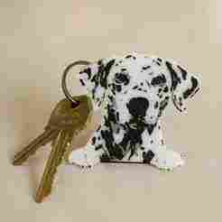 Dalmatian keychain